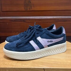 Gola Navy and Pink Women's Sneakers